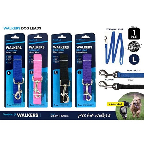1pce Material Dog Lead-2.5cmx1.2M-L