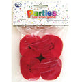 CREPE STREAMERS 2 Ass Colors White & Red