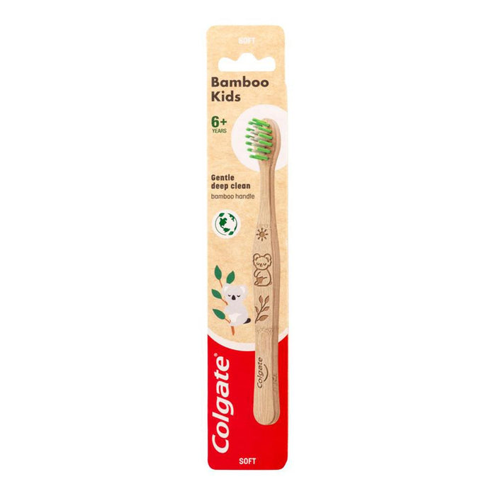 COLGATE TOOTHBRUSH BAMBOO KIDS GENTLE DEEP CLEAN 6+