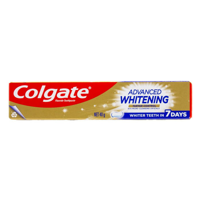 COLGATE 40g TOOTHPASTE ADVANCED WHITENING TARTAR CONTROL