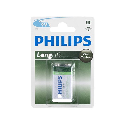 Battery Pk 1x9 Volt Longlife H/D Philips