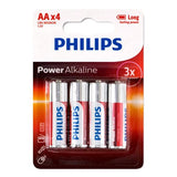 Battery Pk 4 AA Alkaline Philips