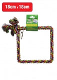 Square Bird Rope Toy 18cm X 18cm