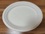 320 x 260mm Ex Large Oval White Disposable Dinner Plates Party Wedding