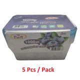 1000ml Take Away Containers : 5 Pcs