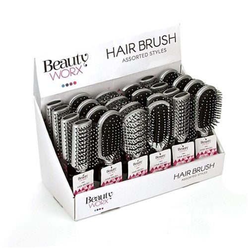 1pc Hair Brush 21.5cm 4 Assorted Styles PDQ