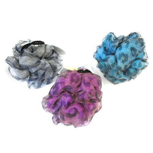 1pc Bath Puff Sponge Organza Chiffon 3 Assorted Designs