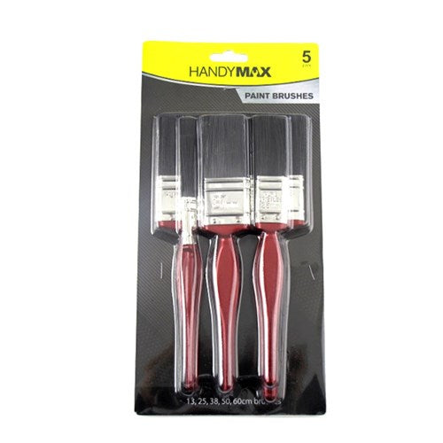 Paint Brush 5pc Plastic Handle