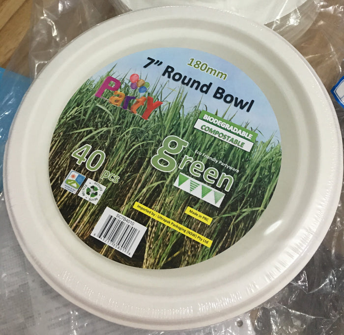 7 Inch Sugarcane Bowls