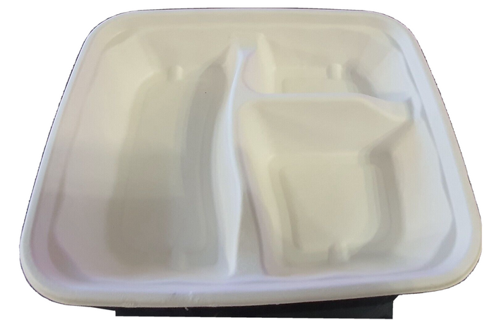 3 Compartment Sugarcane Tray