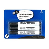 Markers Whiteboard Pk3 Black
