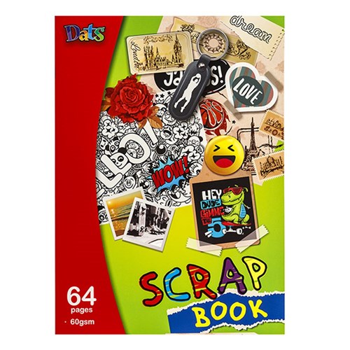 Scrap Book 60gsm 240x335mm 64pg Portrait