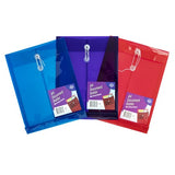 Document Wallet PP w String Closure A4 Asstd Cols