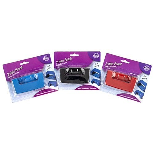 1pc Hole Punch 2 Hole 3 Assorted Colors