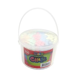 Chalk Bucket 100 Pieces Colored