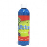 Paint Washable Bottle 250ml Glitter Blue