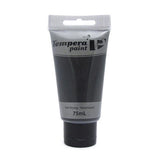 Paint Tube 75ml Tempera Black