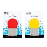 1pc Comb Nit Stainless Steel 1pk 2 Assorted Colors