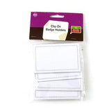 Clip On Badge Holders 4pk
