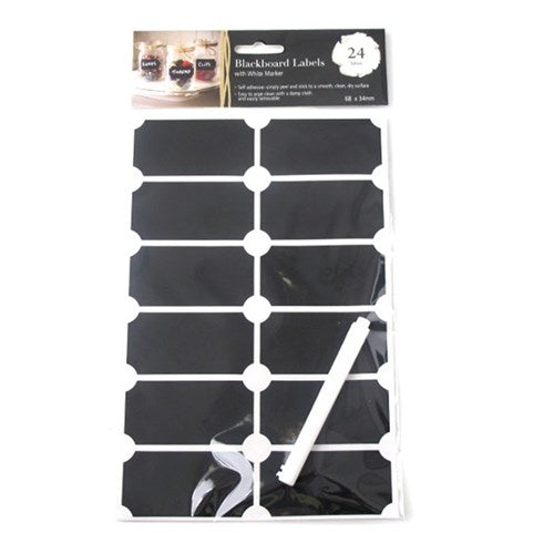 1pack Label Multi-Purpose Chalkboard 24pcs w White Marker