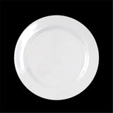 Melamine Plate Round White 25cm Diameter