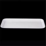 Melamine Tray Platter Sandwich White 38x16.5x1.6cm