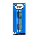 Premium Retractable Ball Pen Pk3 Blue Ink