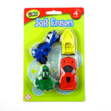 Soft Eraser Boys 4pk