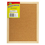 Corkboard Wooden Frame 230x300mm w 2pc Push Pins