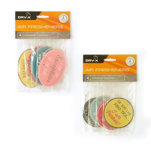 1pc Air Fresheners Pk4 Assorted