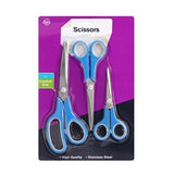 Scissors Rubber Grip 3pk 140/175/215mm