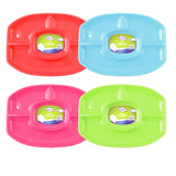 Platter Serving Oval Large 4 Sections Plastic 4 Asstd Cols