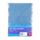 Tab Dividers A4 Pk 20