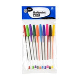10 pcs Ballpoint Pens Colour Assorted