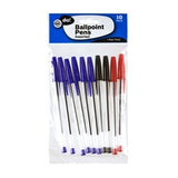 Pens Ballpoint Pk10 6xblue 2xblack 2xred