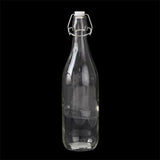 Glass Bottle Clear Round 990ml 8.6x31.6cm
