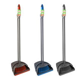 Dustpan And Broom Set Long Handle 3 Asstd Colours