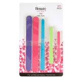 Nail File Emery Board Pk20 Asstd Cols