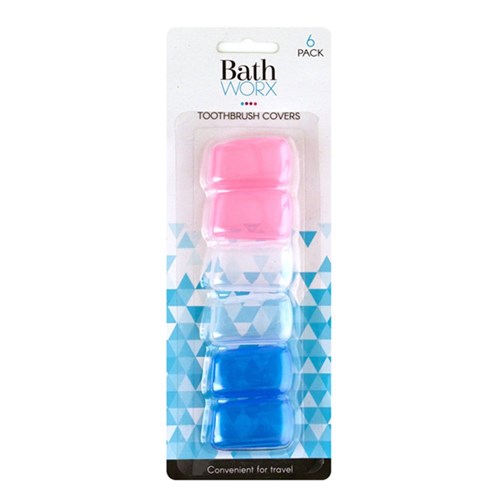 1pack Toothbrush Cover 3 Asstd Cols