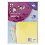 Paper Copy A4 5 Pastel Cols 80gsm 100pk
