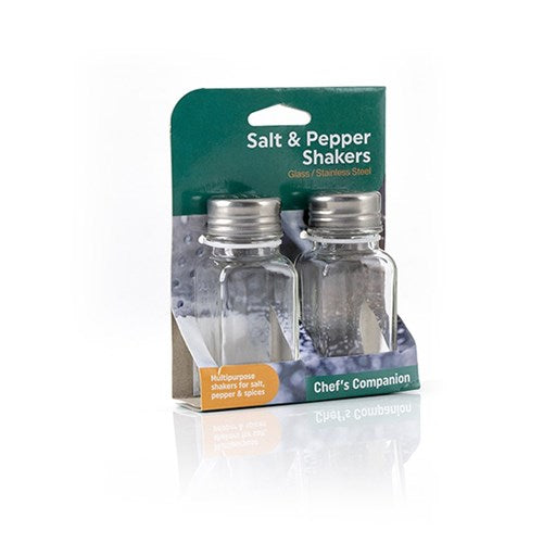 Shaker Salt and Pepper Glass Pack 2