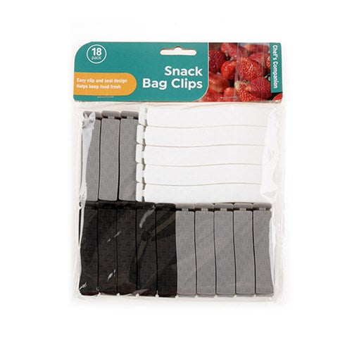 Sealing Clips Assorted Colors Pack 18