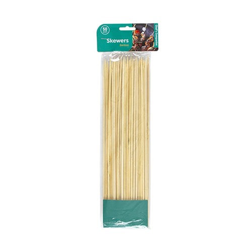 Skewer BBQ Bamboo 30cm x 4mm Pack 50