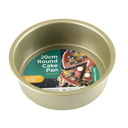 Cake Pan Round Non-stick Champagne Col 22x6cm