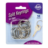 Keyring Split Ring 35mm 10pk