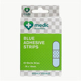 Bandage Adhesive Blue Pk20 7.6x1.9cm