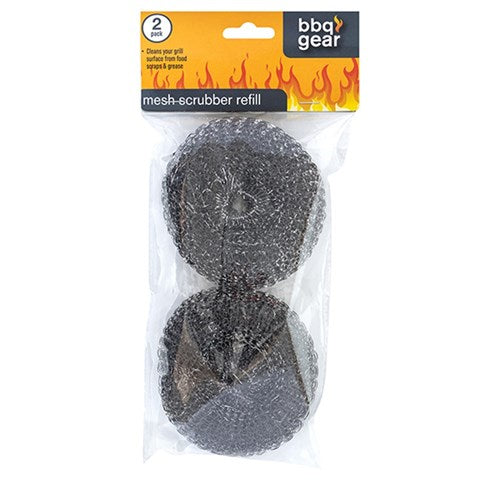 BBQ Scourer Round Steel Wire Pack 2