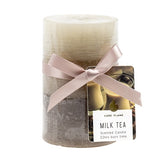 Candle Pillar Layered Gradient Milk Tea 6.3x10cm