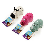 1pc Dog Toy 16cm Squeaky Pig Cow Rhino