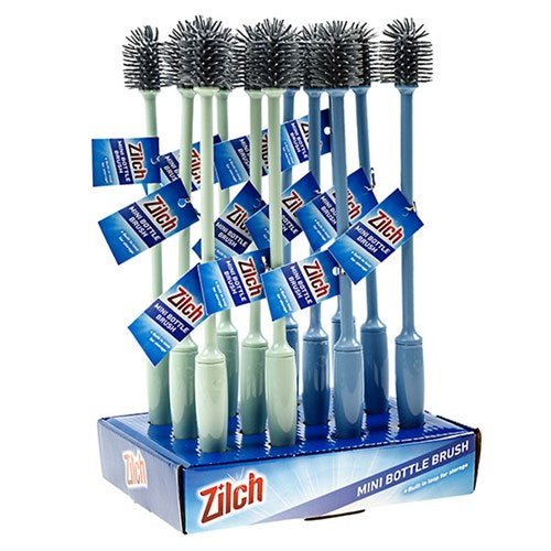 1pc Bottle Brush Mini Soft Grip w TPR Bristle 3.5x3.5x30cm
